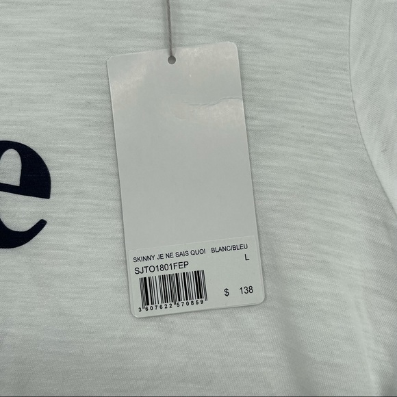 Zadig and Voltaire Je Ne Said Quoi TShirt NWT L - Picture 7 of 7